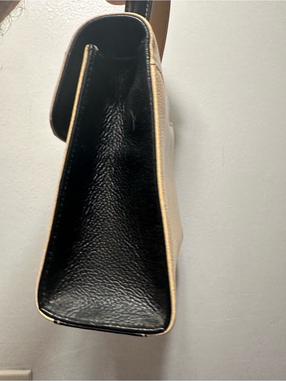 Vintage Coach Madison Gracie 4413 Butter Black Leather Bag Made in Italy - Picture 5 of 16